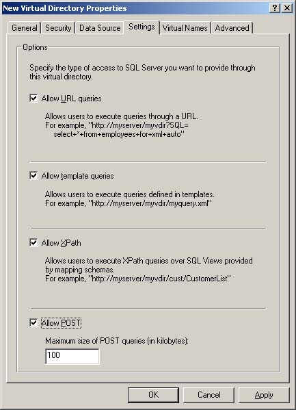 IIS Virtual Directory Management for SQL Server MMC 6